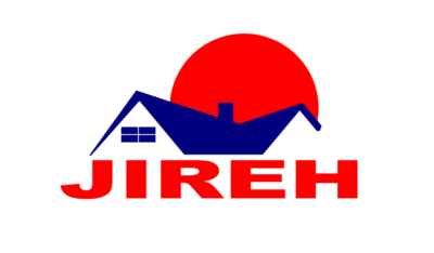 Jireh General Contractors logo in white font color
